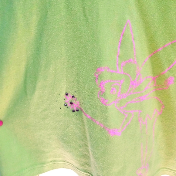 Disney Tinkerbell Cotton Sweat Jacket XL Green - Picture 9 of 9